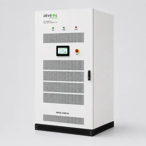 DEV-SOL MPGS 240kVA industrial on-grid and off-grid energy storage inverter manufactured by Nexus Solar Energy Pvt. Ltd.