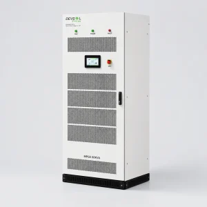 DEV-SOL MPGS 60kVA industrial on-grid and off-grid energy storage inverter manufactured by Nexus Solar Energy Pvt. Ltd.