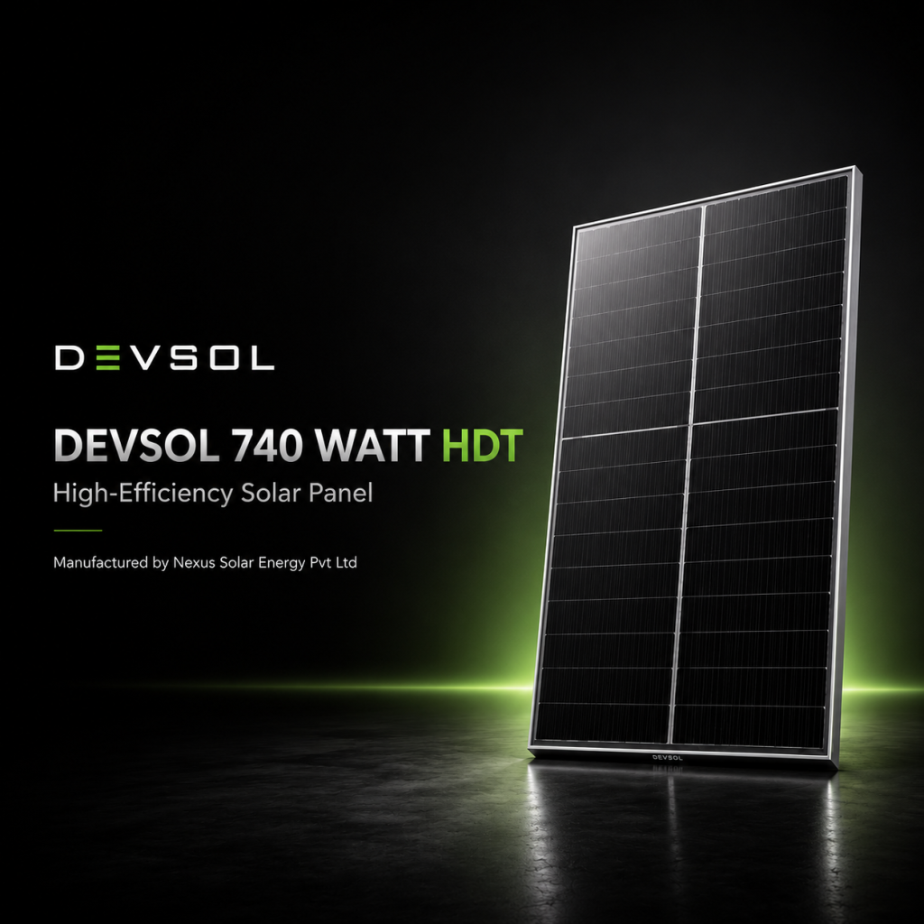 Devsol 740W HDT solar panel with N-Type HJT cells