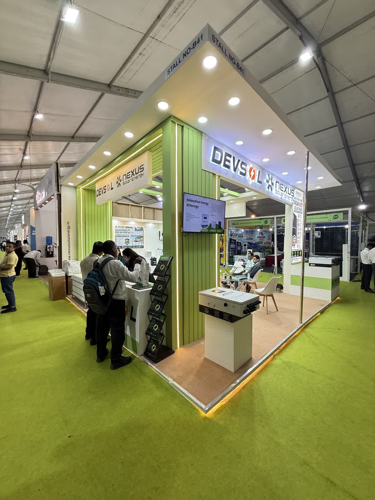 Devsol and Nexus Solar Energy stall B41 at REV Expo Lucknow 2026